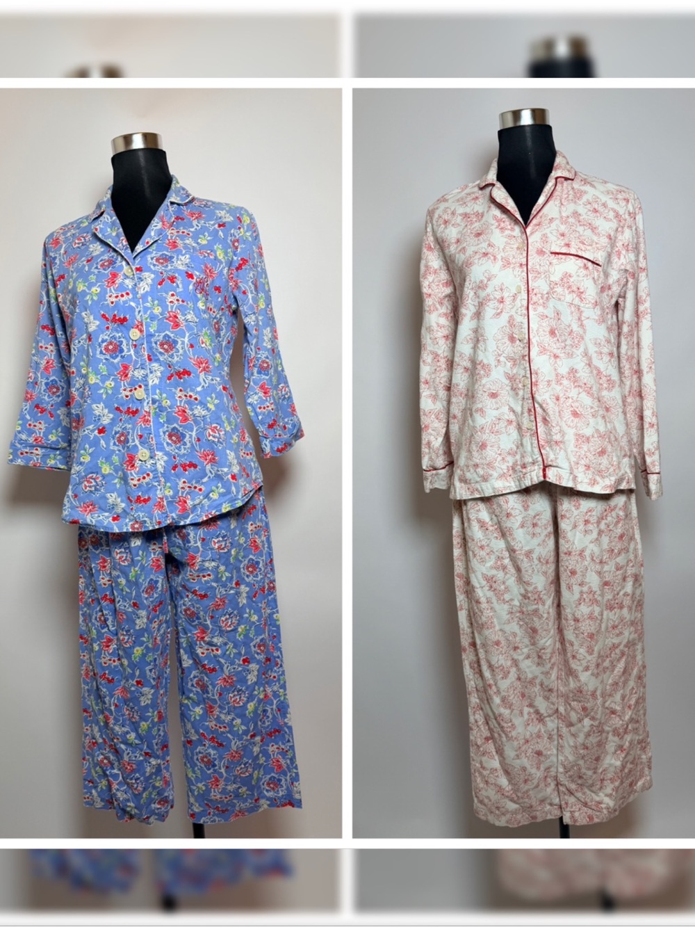2 Women’s Small Floral Pajama Sets Ralph Lauren & Charter Club